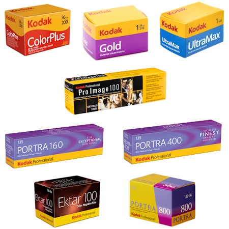 Films ngatif couleur Kodak format 135