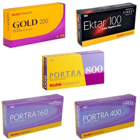 Films ngatif couleur Kodak format 120