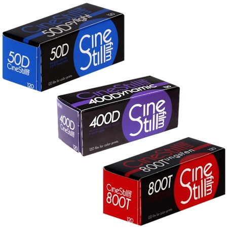 Films ngatif couleur Cinestill format 120