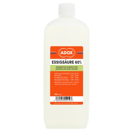 ADOX ACIDE ACETIQUE 60% - 1L (BAIN D\'ARRET LIQUIDE)