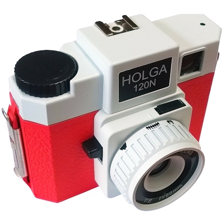 APPAREIL PHOTO HOLGA 120 BLANC ET ROUGE