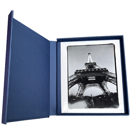 BOITE D\'ARCHIVE BLEU 24x30 - EPAISSEUR 3CM