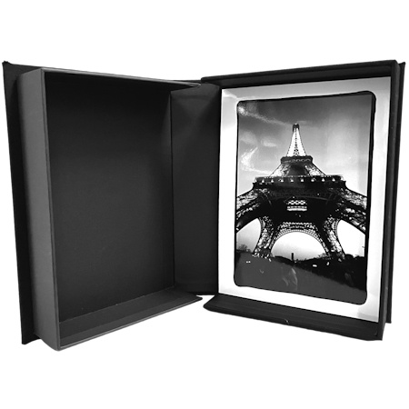 Boite d\'archive Luxe Toilé noire 18x24 - Epaisseur 6 cm