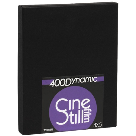 CINESTILL DYNAMIC 400D 4\ x5\  - Boîte de 25 plans films