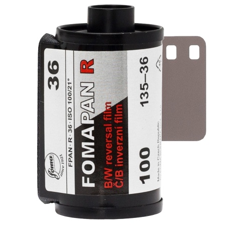 FOMA FOMAPAN R 100 DIAPO NOIR ET BLANC 135-36 (par 5)