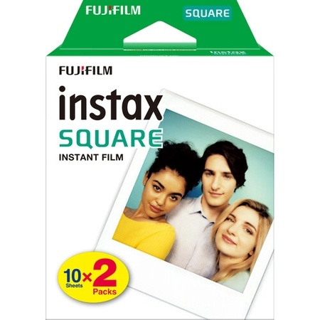 FUJIFILM INSTAX SQUARE COULEUR BORDS BLANC - 2x10 VUES