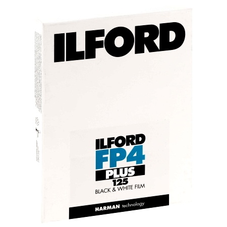 ILFORD FP4 PLUS 4\ x5\  - Boîte de 25 plans films