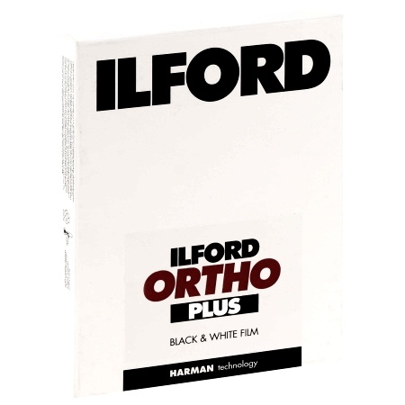 ILFORD ORTHO PLUS 4\ x5\  - BOITE DE 25 PLANS FILMS